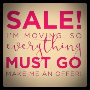 Moving  Sale!!!